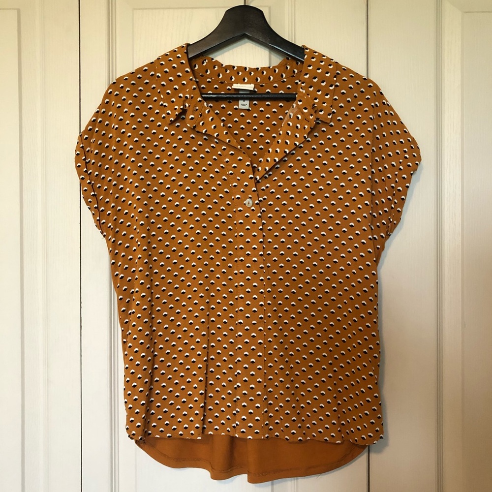 Mustard yellow blouse - size M